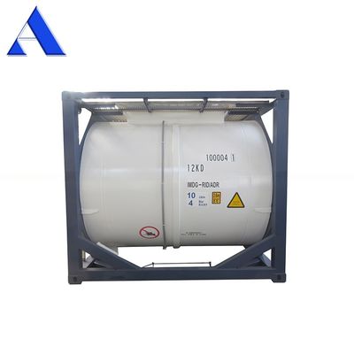 Container ISO de 10 pieds pour l'eau ou le carburant 316L en acier inoxydable UN Portable 10CBM 10000L Matériau de cadre SPA-H