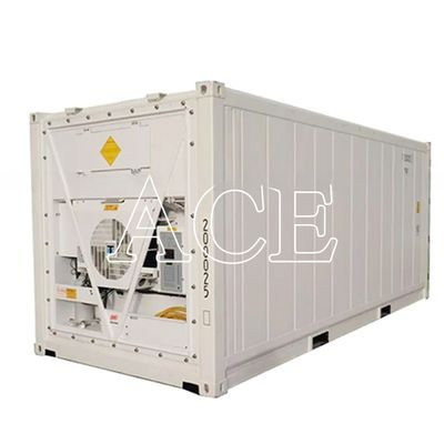 Réfrigérateur réfrigéré thermo-king de 20 pieds avec dimensions externes 606*244*259mm et capacité 32CBM
