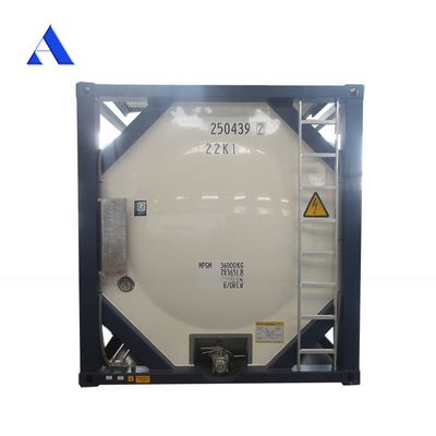 IMDG T4 Matériau d'acier standard 20 pieds ISO réservoir de carburant 26000L Capacité pour le transport sûr de diesel et d'essence