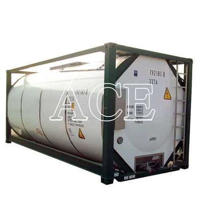 IMDG T4 Matériau d'acier standard 20 pieds ISO réservoir de carburant 26000L Capacité pour le transport sûr de diesel et d'essence