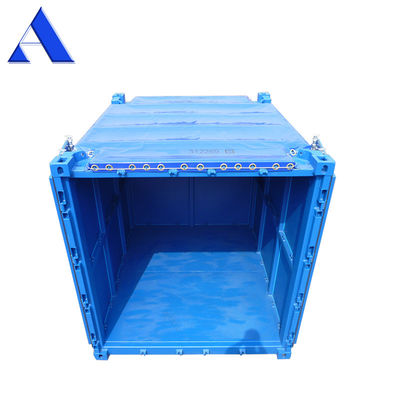 10 pieds DNV 2.7-1 Container à sec à toit ouvert standard avec bâche en acier offshore certifié par BV et CSC