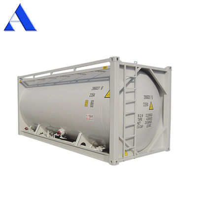 Matériau de cadre SPA-H 20 pieds en vrac Ciment ISO remorque réservoir de transport conteneur Q345B acier acier inoxydable récipient sous pression