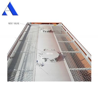 Matériau de cadre SPA-H 20 pieds en vrac Ciment ISO remorque réservoir de transport conteneur Q345B acier acier inoxydable récipient sous pression