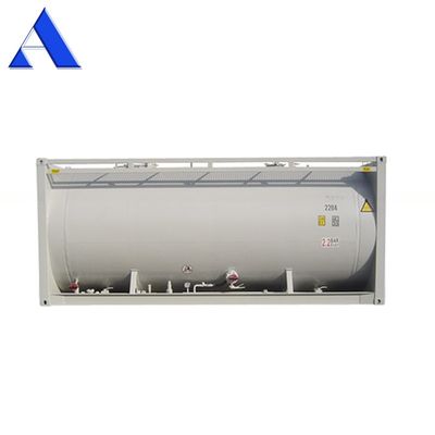 Matériau de cadre SPA-H 20 pieds en vrac Ciment ISO remorque réservoir de transport conteneur Q345B acier acier inoxydable récipient sous pression