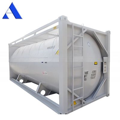 Matériau de cadre SPA-H 20 pieds en vrac Ciment ISO remorque réservoir de transport conteneur Q345B acier acier inoxydable récipient sous pression