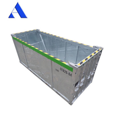 Corten-A 20ft DNV 2.7-1 Container offshore de chargement sec à plafond ouvert standard avec certificat BV DNV Capacité 31cbm