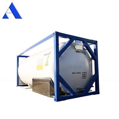 Container de transport de 20 tonnes de capacité de 20 pieds de longueur ASME Standard UN T75 ISO réservoir cryogénique de GNL pour la personnalisation et le transport