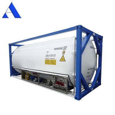 Container de transport de 20 tonnes de capacité de 20 pieds de longueur ASME Standard UN T75 ISO réservoir cryogénique de GNL pour la personnalisation et le transport