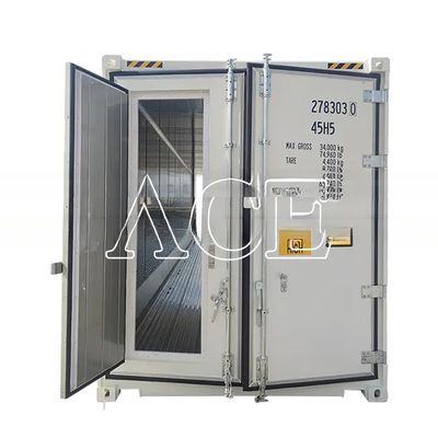 Fonction de strogé Porte pivotante arrière double 40ft mousse en PU isolé corps réfrigéré réfrigéré Container isolé