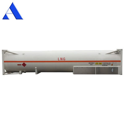 45 m3 ISO UN T75 Récipient de réservoir cryogénique de 40 pieds pour GNL Liquide Oxygène Dioxyde de carbone LIN LOX LAR BV CSC Certifié 18Bar