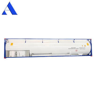 45 m3 ISO UN T75 Récipient de réservoir cryogénique de 40 pieds pour GNL Liquide Oxygène Dioxyde de carbone LIN LOX LAR BV CSC Certifié 18Bar