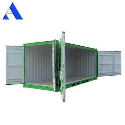 Accès à gauche ou à droite Container latéral ouvert de 20 pieds avec dimensions extérieures de 6058 x 2438 x 2591 mm et grande ouverture de porte