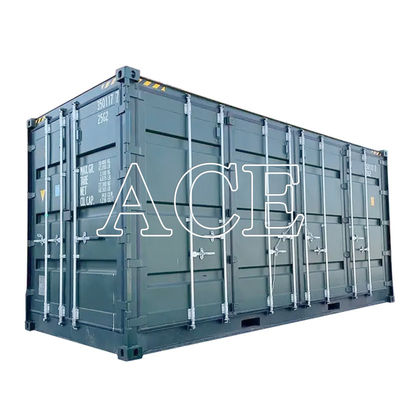 Container de transport maritime sec de 20 pieds de haut avec porte latérale cube en acier corten 6058 x 2438 x 2896 mm 33,2 CBM Capacité