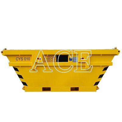 13 pieds DNV 2.7-1 Standard Container de l'acier Bateau de forage offshore déchets Skip BV Longueur certifiée 13 pieds Angle de levage 45C