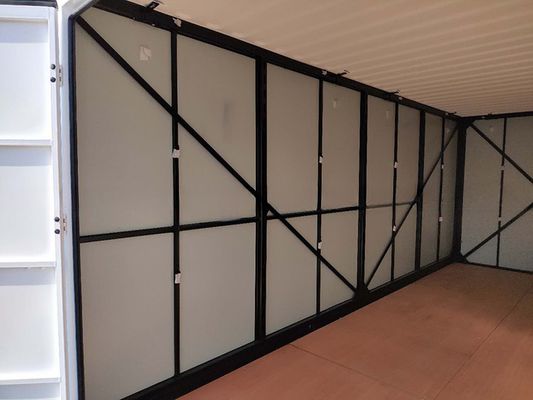 Galvanisé 3m 4m 6m 20ft Pack plat de stockage mobile portable pliable auto-stockage conteneur pour l'efficacité de l'espace