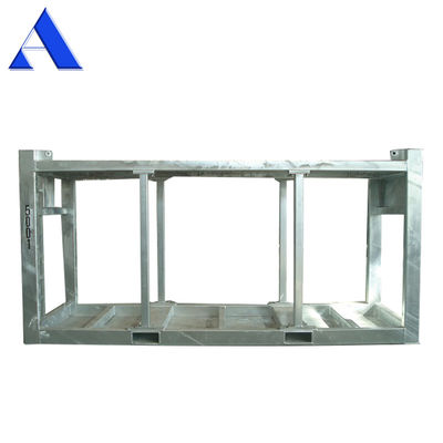 13 pieds 4 mètres DNV 2.7-1 Conteneur offshore galvanisé standard Cadre de levage Skid 45 degrés Angle de balancement