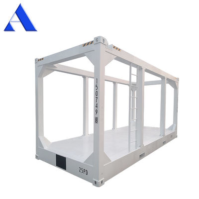 13 pieds 4 mètres DNV 2.7-1 Conteneur offshore galvanisé standard Cadre de levage Skid 45 degrés Angle de balancement