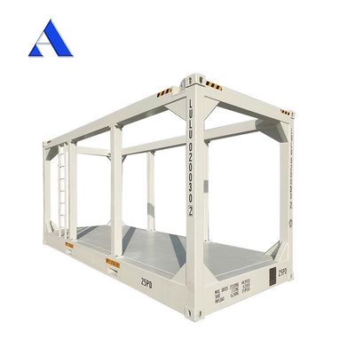 20FT DNV 2.7-1 Standard Steel Corten Offshore Lifting Frame Containers paniers de patinage avec condition et poutre mobile