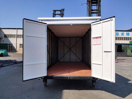 Solution de stockage d'atelier 16 pieds auto-entreposage pliable portable panneau sandwich conteneur