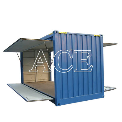 Container sec en acier à porte latérale de 20 pieds ABS Couverture ventilée double balancement Container d'expédition à cube élevé avec ouverture de 20 pieds