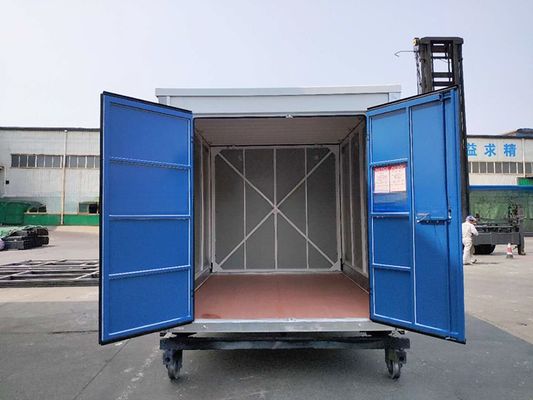 Solution de stockage d'atelier 16 pieds auto-entreposage pliable portable panneau sandwich conteneur