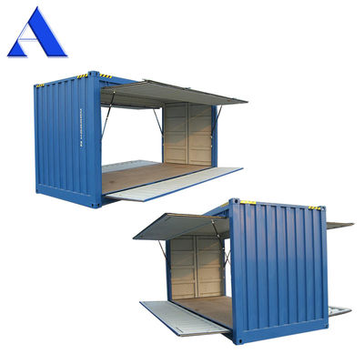 Container sec en acier à porte latérale de 20 pieds ABS Couverture ventilée double balancement Container d'expédition à cube élevé avec ouverture de 20 pieds