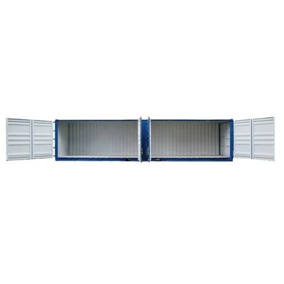 Container d'expédition d'ouverture de grande porte latérale de 40 pieds Capacité 70,1 m2 Dimensions extérieures l x W x H mm 12192 x 2438 x 2896 mm