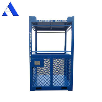 45C Angle de levage 3CBM DNV 2.7-1 Contenant sec en acier panier de transfert personnel offshore avec certificats CSC et BV