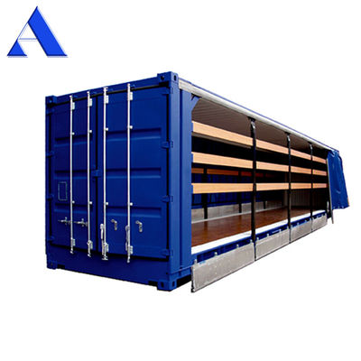 Container d'expédition sec certifié CSC de 45 pieds de hauteur avec des dimensions internes de 13556 x 2420 x 2474 mm