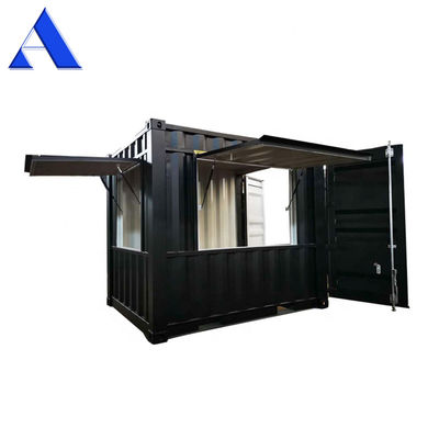 Kiosque 10 pieds Container de livraison Café sur mesure Bar mobile Café magasin avec plancher en contreplaqué