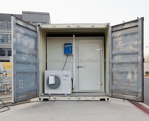 Réservoir à froid de 20 pieds pour conteneurs Reefer avec plancher en aluminium en T-Bar et réfrigérant R134a/R404A