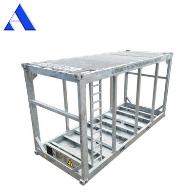 10ft DNV 2.7-1 Container offshore Equipement de levage cadre de patinage sur commande avec des dimensions internes 2700 x 2000 x 1900 mm