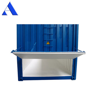 Chargement supérieur, déchargement avant, plancher en acier, 20 pieds, chargement sec, grain, entrepôt en vrac, conteneur ISO