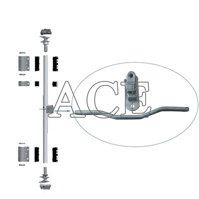 Containers de transport maritime de haute sécurité Ensemble de serrures de porte en argent à poignée forgée ou plate avec pièces détachées et accessoires ISO