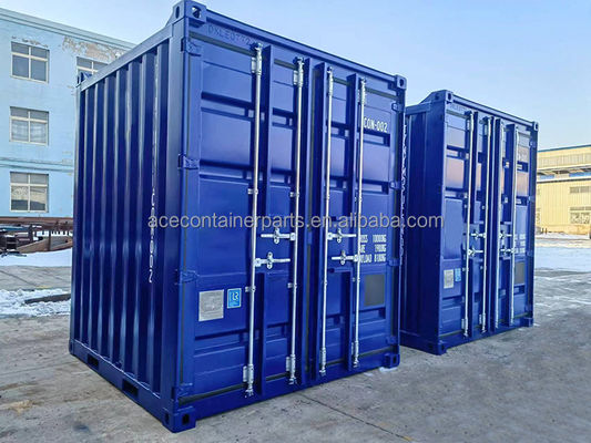Container de boîte de rangement miniature de 8 pieds avec des dimensions extérieures de 2438 x 2438 x 2896 mm et une charge utile de 8100 kg