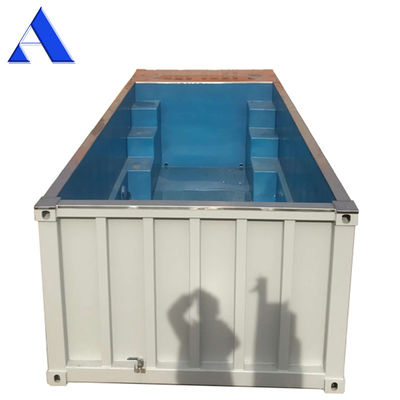 Piscine extérieure de 20 pieds 30 pieds 40 pieds Container de transport avec filtration incluse et couleur personnalisée