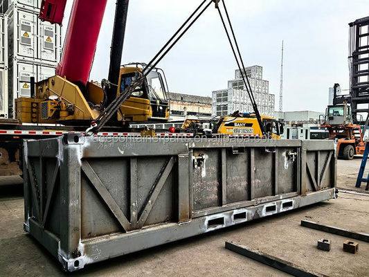 DNV 2.7-1 / ISO 10855 Norme 6.6m panier de chargement offshore avec 4 pattes en acier corten et certifié par BV