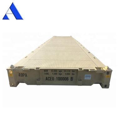 Plateforme de conteneurs en acier sec certifiée CSC de 12 mètres et 40 pieds, de dimensions internes de 12192 x 2438 x 482 mm