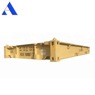 Plateforme de conteneurs en acier sec certifiée CSC de 12 mètres et 40 pieds, de dimensions internes de 12192 x 2438 x 482 mm