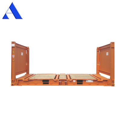 20 pieds 20 pieds 20 rack plat conteneur à rack plat conteneurs maritimes avec poids 2750 kg plancher 28 mm plancher en contreplaqué