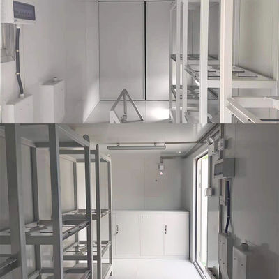 Poids brut maximal de 4600 kgs Étagère préfabriquée pour armoires en acier et support de suspension 20 pieds Atelier de conteneurs d'expédition modifiés