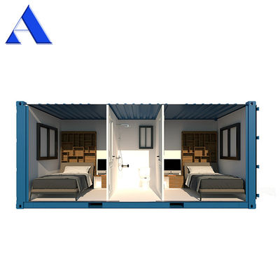 Maison de conteneurs préfabriquée de luxe sur mesure Conception flexible avec fenêtre en aluminium et conteneur d'expédition de 20 pieds