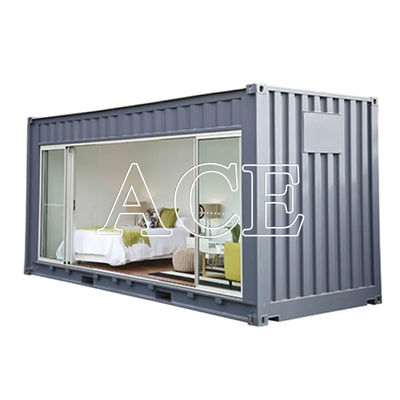 Maison de conteneurs préfabriquée de luxe sur mesure Conception flexible avec fenêtre en aluminium et conteneur d'expédition de 20 pieds