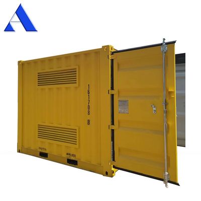 10 pieds de grille en acier avec plancher ventilé volet à vide conteneur sec pour marchandises dangereuses stockage conteneurs de transport