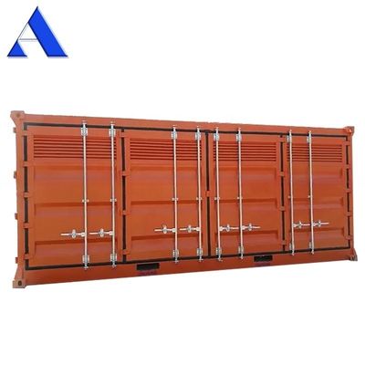Portes latérales ouvertes 20 pieds 20 pieds Produits dangereux Entreposage de produits chimiques Conteneur de transport avec 2700L Bund Cap et 31 cbm Capacité