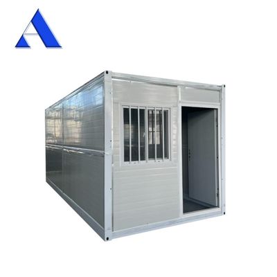 Installation rapide pliable pliable 20ft 6m rack plat maison de conteneurs de stockage avec panneau sandwich