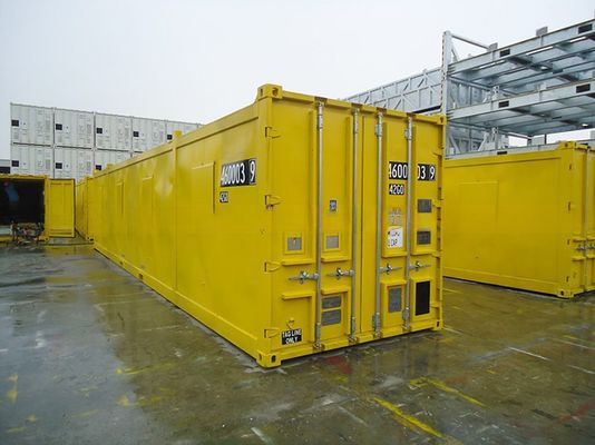 Container offshore de 40 pieds DNV 2.7-1 Container sec standard de 40 pieds pour le Royaume-Uni Émirats arabes unis Corten Steel Logo personnalisé et fourche à 4 jambes