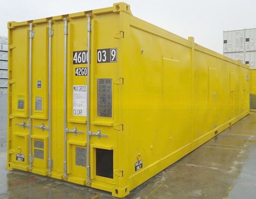 Container offshore de 40 pieds DNV 2.7-1 Container sec standard de 40 pieds pour le Royaume-Uni Émirats arabes unis Corten Steel Logo personnalisé et fourche à 4 jambes