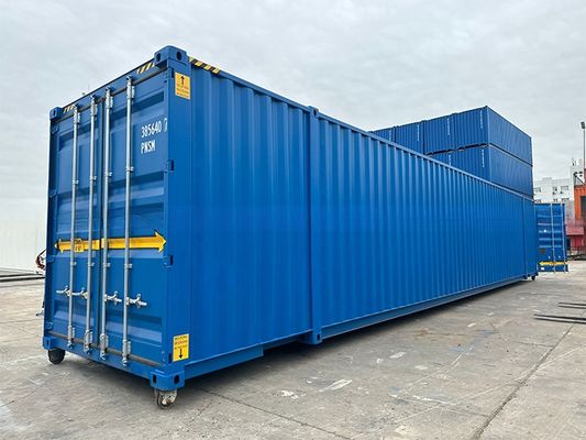 108 CBM Capacité porte à double extrémité 6 mm plancher en acier 2591 mm large remorque et voie ferrée 53 pieds longueur 53 pieds conteneur de transport