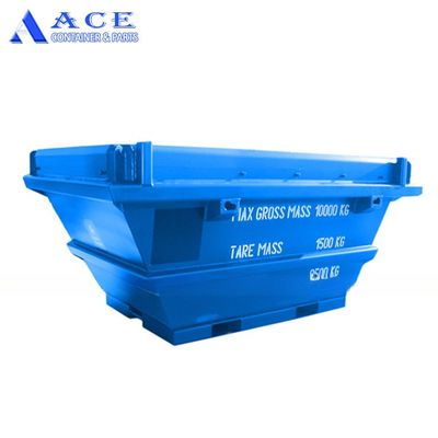 3789mm Longueur 6.5 CBM DNV Standard Steel Offshore Skip Container de déchets à terre Transport pour élimination des déchets